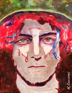 Tears of a Soldier Painting