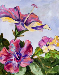 Sun Hibiscus Painting
