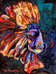 Fan Beta Fish Painting