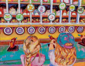 Targets Beach Boardwalk Painting